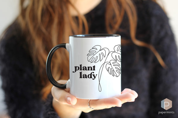 monstera mug Plant Lady Mug // Monstera Leaf