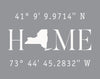 Home Coordinates Wall Art // Housewarming Gift