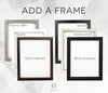 Home Coordinates Wall Art // Housewarming Gift