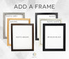 Modern Square Photo Guest Book Alternative for wedding // Poster or Canvas