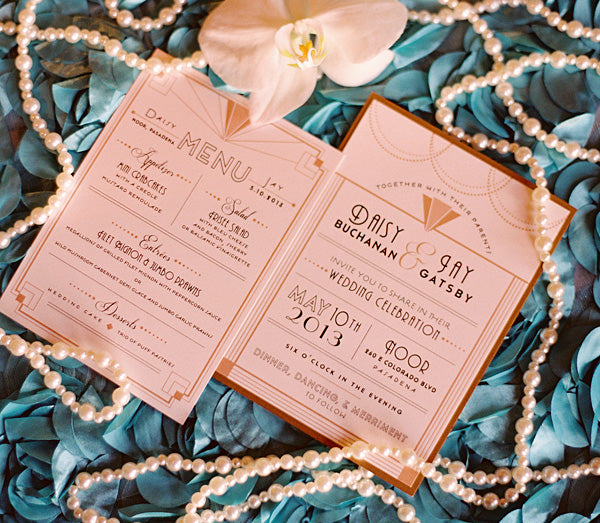 Art Deco Wedding Invitation