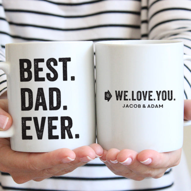 Best Dad Ever Mug // Personalized Dad Gift
