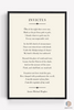 Invictus Poem Art Print // With Personalized Name