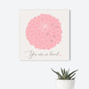 Dahlia Baby Guest Book Alternative  // Poster or Canvas