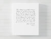 Custom Quote Calligraphy Print // Quote, Song Lyrics, Poem