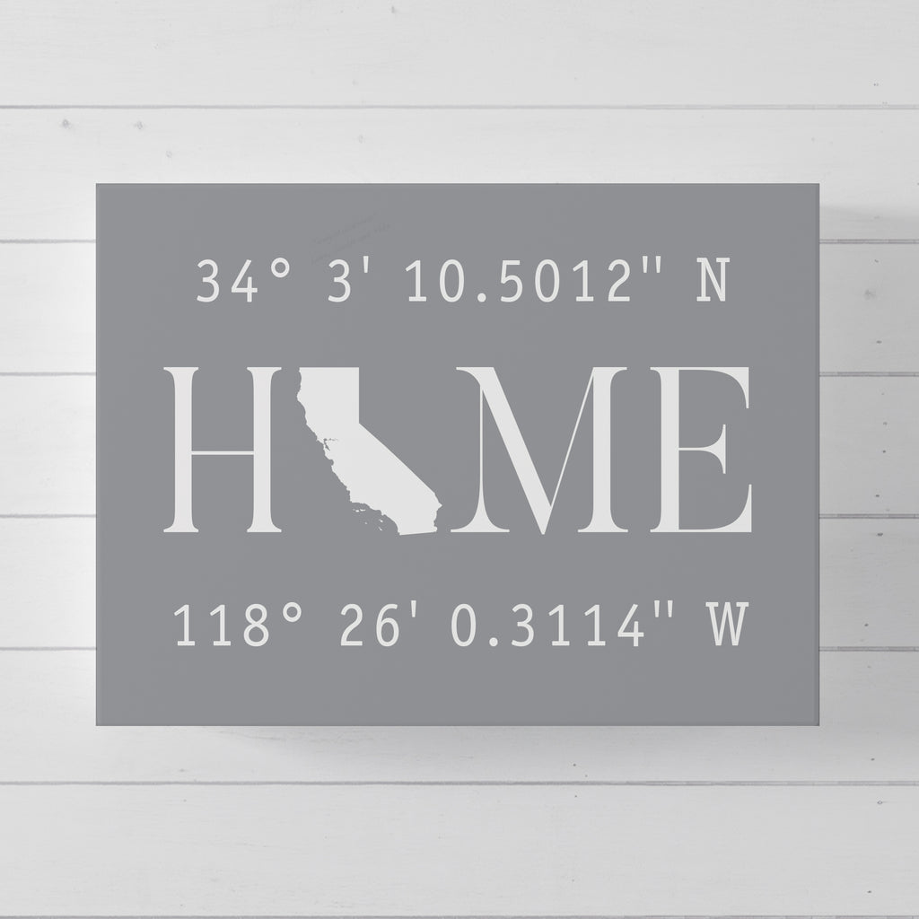 Home Coordinates Wall Art // Housewarming Gift