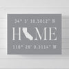 Home Coordinates Wall Art // Housewarming Gift