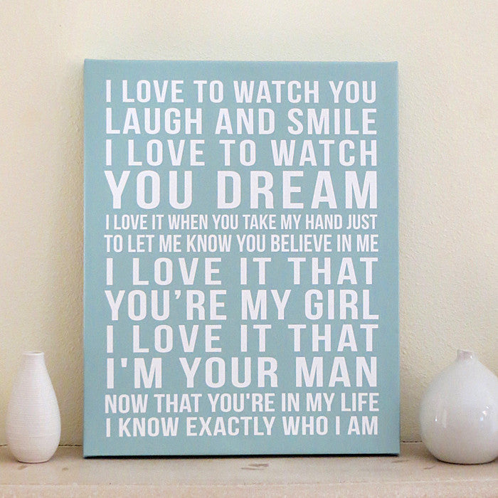 Custom Canvas // Song Lyrics or Quote