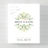Rustic Leaves Wedding GuestBook Alternative // Poster or Canvas