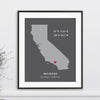 Virginia Custom Coordinates State Print // Any State