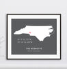 Virginia Custom Coordinates State Print // Any State
