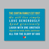 Personalized Family Creed Print // Mission Statement with Motif