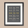 Important Date Family Art Print // Highlighted Date