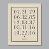 Special Dates Print // Heart Love