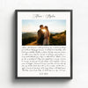 Custom Wedding Vows Print //  First Anniversary Gift