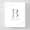 Monogram Navy Watercolor Wedding GuestBook Alternative // Poster or Canvas