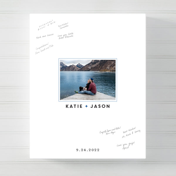 Custom Photo Wedding Guest Book Alternative // Poster or Canvas