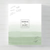 Green Wedding GuestBook Alternative // Green Ombre Watercolor