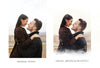Custom Portrait Wedding Guest Book Alternative // Digital Watercolor
