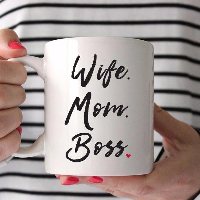 Wife Mom Boss Coffee Mug