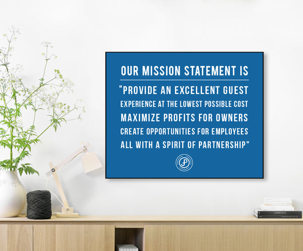 Company Mission Statement for Business // Office Sign