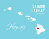hawaii wedding map