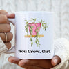 You Grow Girl Plant Mug // Pink Plant Mug