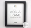 Floral Square Frame Wedding GuestBook Alternative // Poster or Canvas
