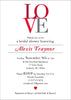 LOVE Invitation // Bridal Shower, Engagement, Wedding Announcement