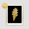 Gold Oak Leaf Art Print // Real Gold Foil F11