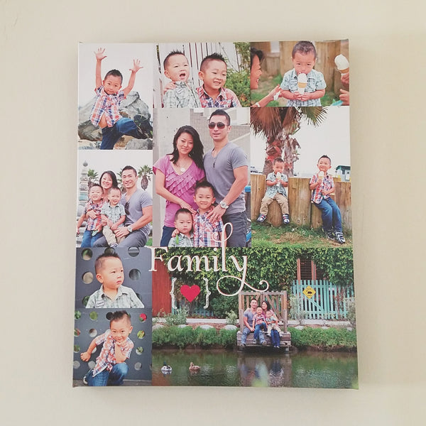 Custom Family Photo Collage // Photo Canvas Art