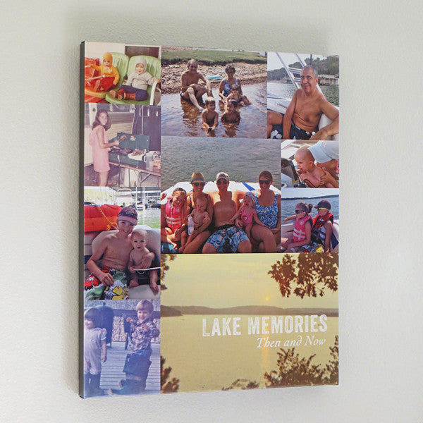 Family Memories Photo Collage // Custom Canvas Art