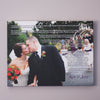 Personalized Wedding Vows Canvas // First Anniversary Gift