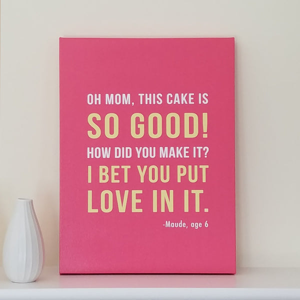 Personalized Kids Quote Canvas Art