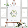 Rustic Leaves Wedding Guest Book Alternative // Guestbook Poster or Canvas