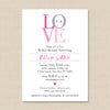 LOVE Invitation // Bridal Shower, Engagement, Wedding Announcement