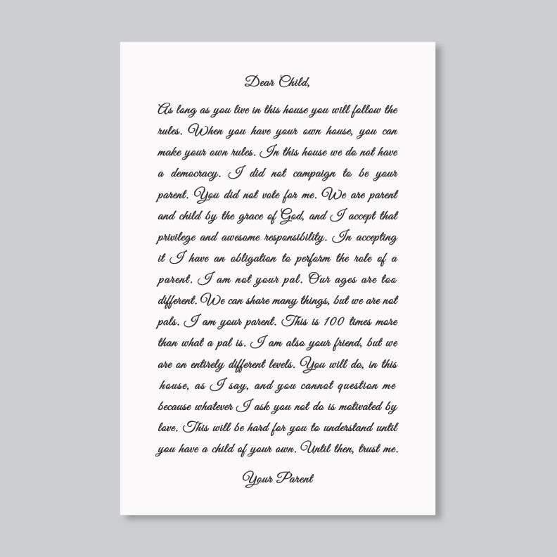 Custom Quote Script Print // Favorite Quote, Song Lyrics, Poem