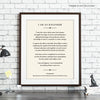 Custom Literary Quote Print // Centered Text