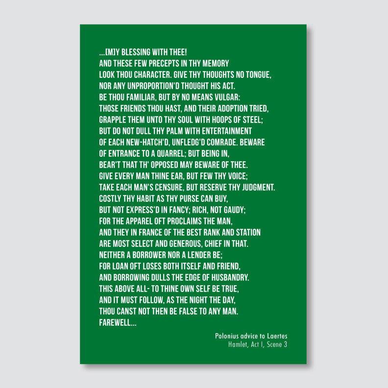 Personalized Poem Print // Block Text Left or Right Justified