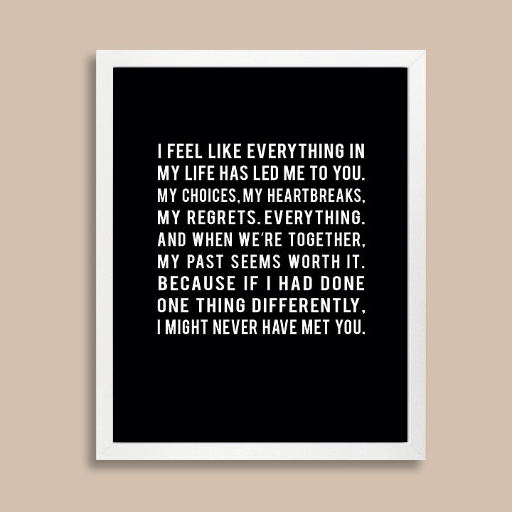 Love Quote Print // Long Distance Relationship Gift