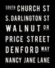 Custom Subway Sign Poster // Street Names & Places