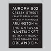 Personalized Subway Sign // Street Names, Favorite Cities Places