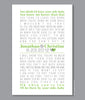 Wedding Guest Book Alternative, Song Lyrics Print, first dance, green and gray, custom colors