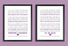 Personalized Wedding Vows, Keepsake Print 11x14 Set of two prints (song lyrics, poem, vows ) Wedding gift, 1st Anniversary, Custom colors