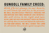 Custom Quote Poster // Poem, Family Creed, Inspirational Quote